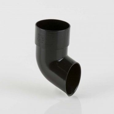 68mm Round Downpipe Shoe BLACK - BR216B