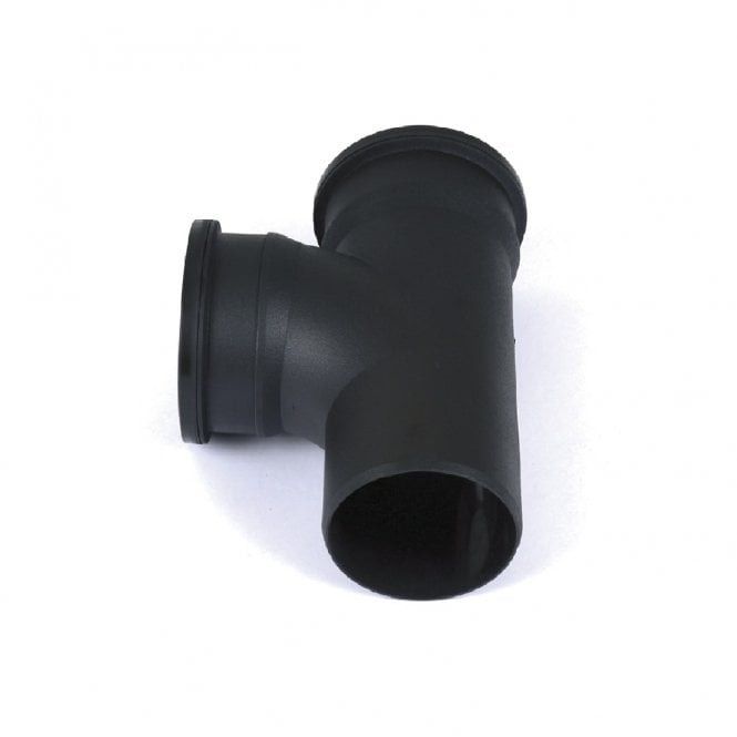 Brett Martin Cascade 110mm Cast Iron Effect 92.5° Double Socket Push-Fit Plain Branch