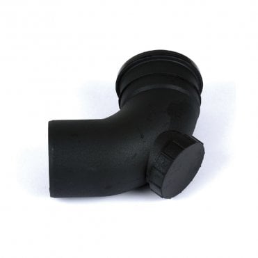 Cascade 110mm Cast Iron Effect 92.5° Single Socket Push-Fit Access Bend