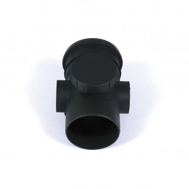 Cascade 110mm Cast Iron Effect Single Socket Push-Fit Access Pipe