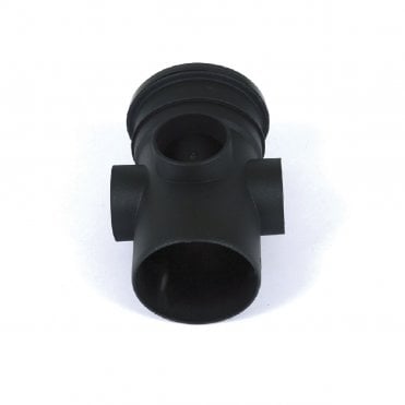 Cascade 110mm Cast Iron Effect Single Socket Push-Fit Triple Boss Pipe