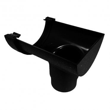 Cascade 112mm Roundstyle Cast Iron Effect Stopend Outlet