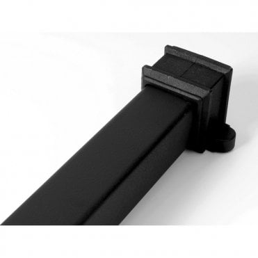 Cascade 65mm x 1.8m Square Cast Iron Effect Socketed Downpipe with Lugs