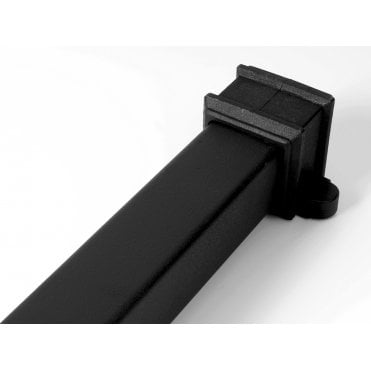Cascade 65mm x 2.5m Square Cast Iron Effect Socketed Downpipe with Lugs