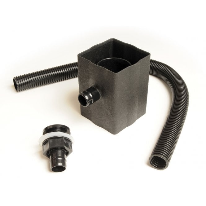 Brett Martin Cascade Cast Iron Effect Rainwater Diverter BLACK
