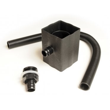 Cascade Cast Iron Effect Rainwater Diverter BLACK