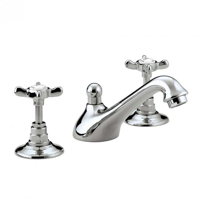 Bristan 1901 3-Hole Basin Mixer with Ceramic Disc Valves - Chrome