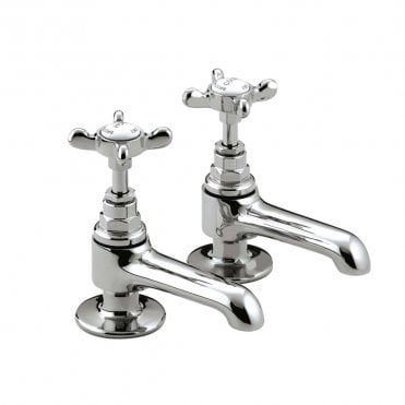 1901 Basin Taps with Ceramic Disc Valves - Chrome