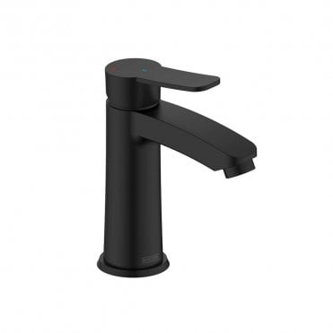 APPEAL Eco Start Basin Mixer with Clicker Waste - Black