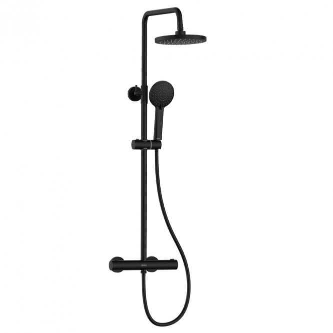 Bristan BUZZ Adjustable Rigid Riser Diverter Bar Shower - Black