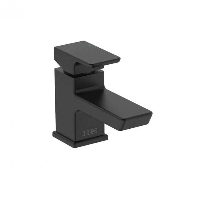 Bristan Cobalt Basin Mixer with Clicker Waste - Black
