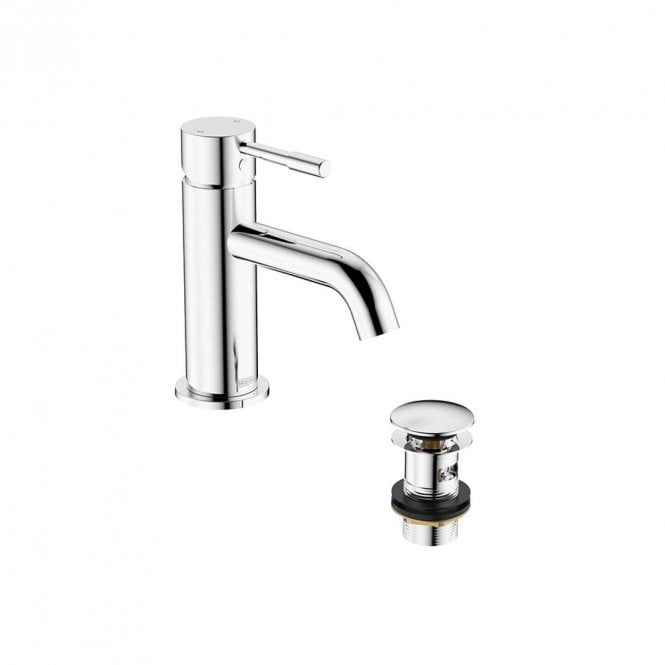Bristan Mila Basin Mixer Tap with Clicker Waste - Chrome