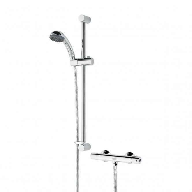 Bristan Zing Safe Touch Thermostatic Bar Mixer Shower & Kit - Chrome