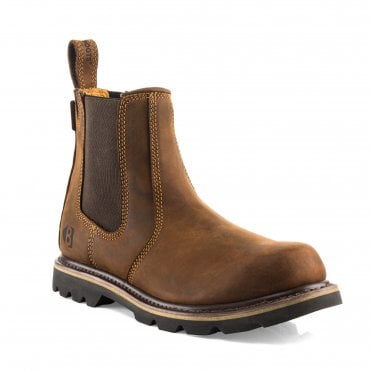 B1300 Non-Safety Dealer Boot, Leather Lined /Dark Brown Crazy Horse Leather