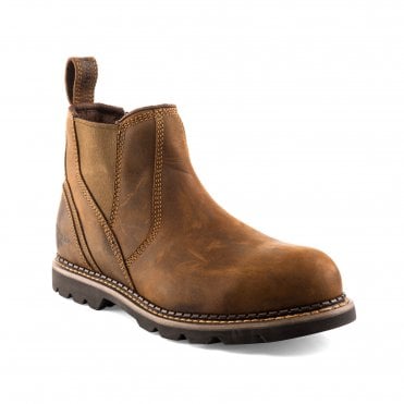 B1555SM Safety Dealer Boot Waxed Brown