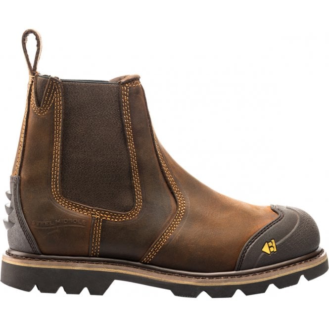 BuckBootz B1990 Dark Brown Goodyear Welted Safety Dealer Boots