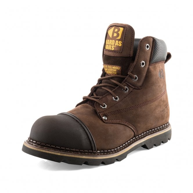 BuckBootz B301 Chocolate Oil Leather Goodyear Welted Safety Dealer Boots