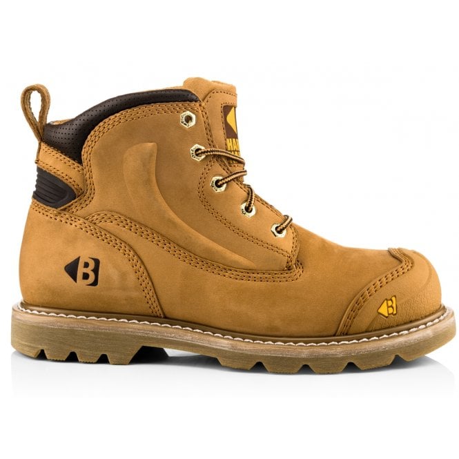 BuckBootz B650 Honey Goodyear Welted Safety Dealer Boots