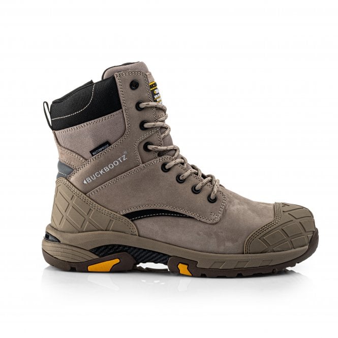 BuckBootz Blastz Tradez Stone Hi Leg Zip Sided Safety Boots