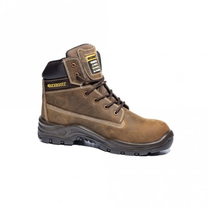 BuckBootz LACERZ Brown Crazy Horse Waterproof Safety Lace Boot
