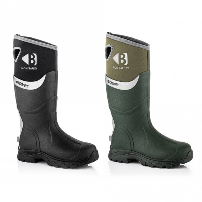 BuckBootz WALKERZ Rubber/Neoprene Non-Safety Wellington with Lever-On Opening