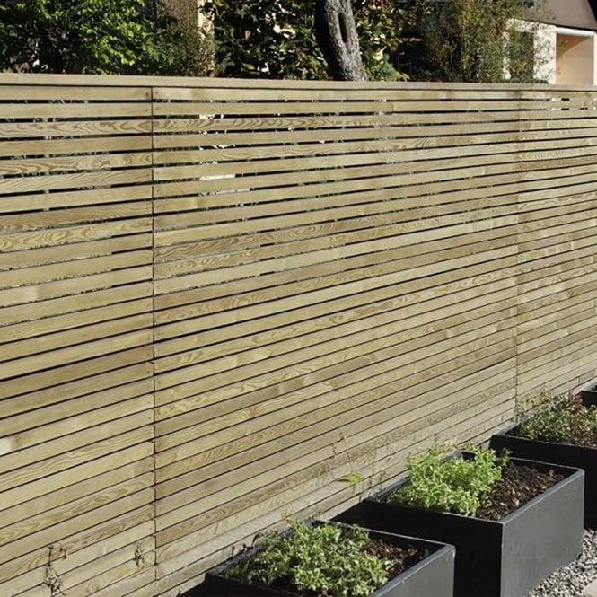 Build & Plumb 25x50mm 1.8m Green Treated Redwood Rounded Corner Fence Slats (Bundle of 16)
