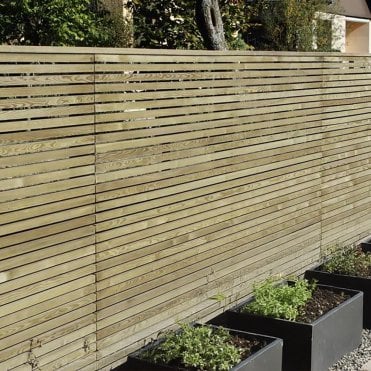 25x50mm 1.8m Green Treated Redwood Rounded Corner Fence Slats (Bundle of 16)