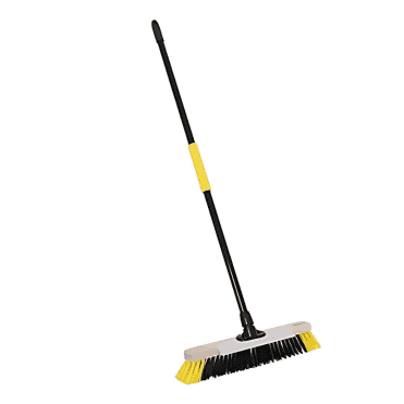 Dual Fill PET Broom with Metal Scraper