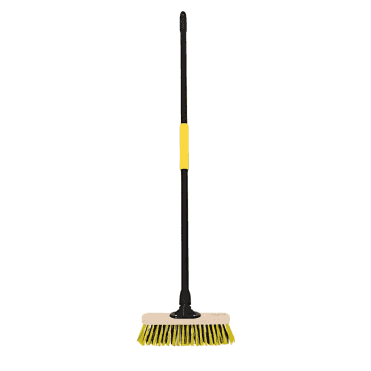 Stiff Dual PET Wooden Broom with Metal Handle 279mm (11in)