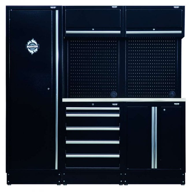 BUNKER 11-Piece Modular Storage Combo with Stainless Steel Top
