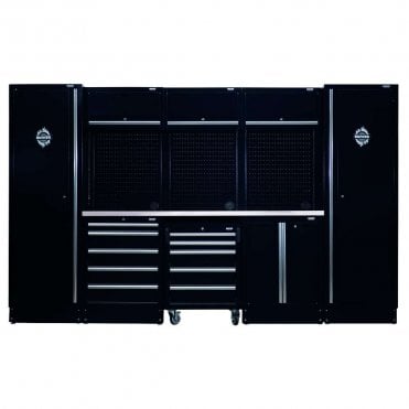 16-Piece Modular Storage Combo with Stainless Steel Top