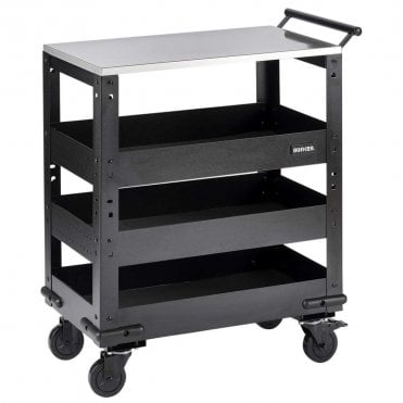 3-Tier Modular Trolley with Stainless Steel Worktop