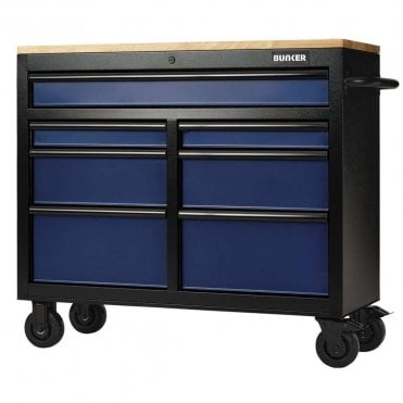 41" Blue 7 Drawer Workbench Roller Tool Cabinet
