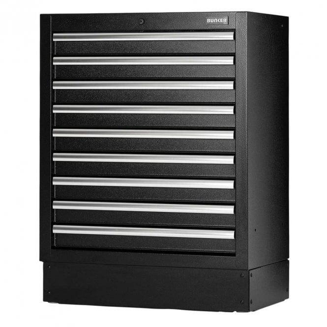 BUNKER 9 Drawer Modular Floor Cabinet Base Unit