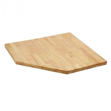 Modular Hardwood Worktop for Corner Cabinet