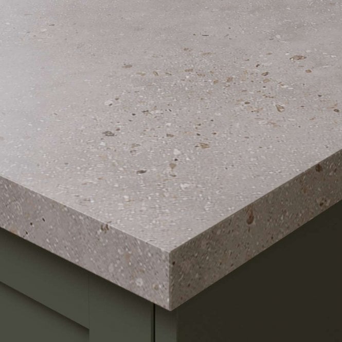 Bushboard 3000 x 100 x 20mm OMEGA Modern Terrazzo Dune Square Edge Upstand
