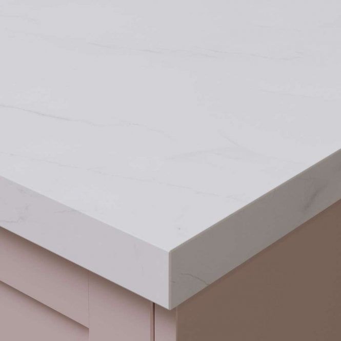 Bushboard 3000 x 600 x 38mm OMEGA Classic Paros Marble Postformed Worktop