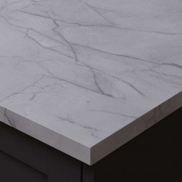3000 x 620 x 22mm OMEGA Sleek Emperdora Marble Square Edge Laminate Worktop