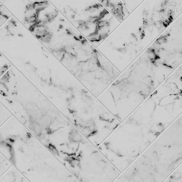ALLOY Carrara Marble Herringbone Splashback