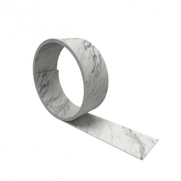 OMEGA Sleek Calcutta Marble Square Edged Worktop Edging Strip 3000mm x 28mm