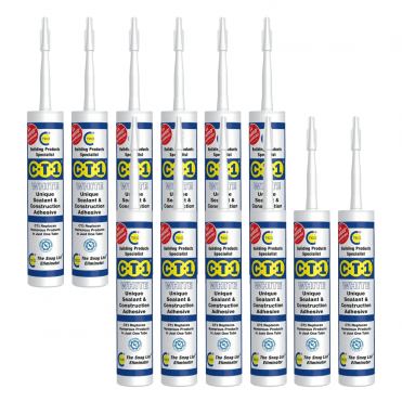 12x White CT1 Sealant & Construction Adhesive 290ml