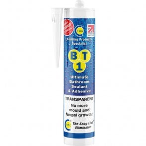 BT1 Transparent Ultimate Bathroom Sealant & Adhesive 290ml   