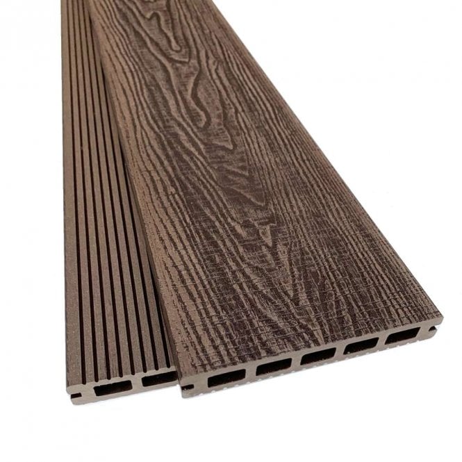 Castle Antique Ash Forest Composite Decking Board 3600x145x22mm