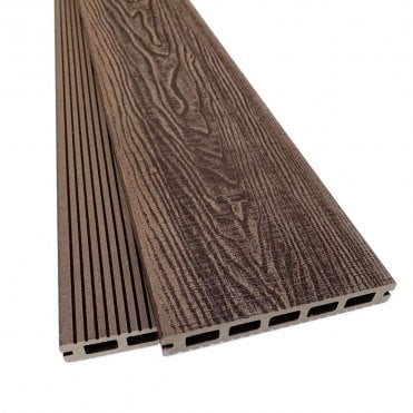 Antique Ash Forest Composite Decking Board 3600x145x22mm