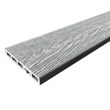 Salt Lake Silver Forest Bullnose Composite Decking Board 3600x145x22mm