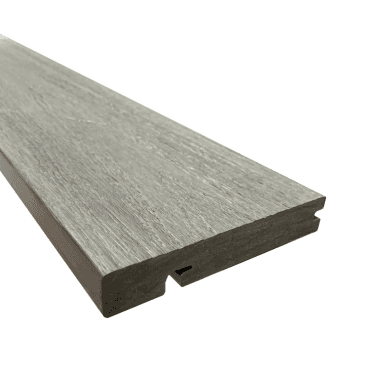 Silver Grey Ultra Guard Bullnose Composite Decking Board 3660x138x22mm