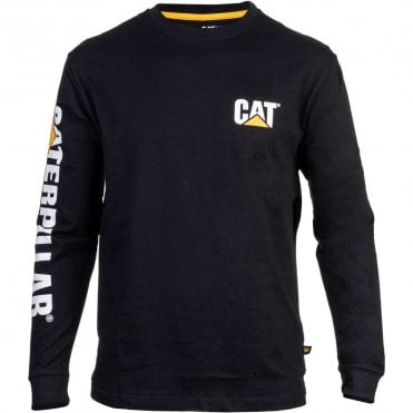 Black Trademark Banner Long Sleeve T-Shirt 