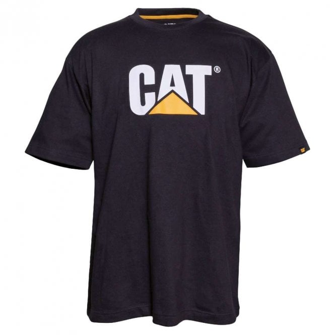 Caterpillar Black Trademark Logo T-Shirt 