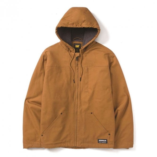 Caterpillar Hooded Sherpa Lined Jacket