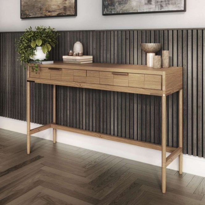 Cheshire Mouldings Smoked Oak Acoustic Slat Wall Panel (2400 x 605 x 22mm)